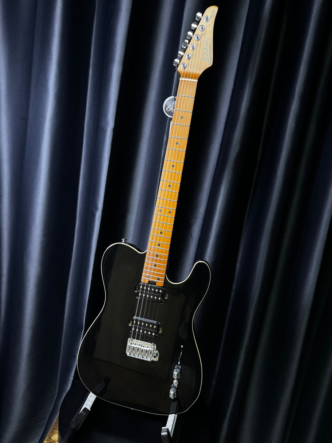 Electric Guitar Soloking MT-1 Modern HH 24 Pro In Black With 9 Sound Switch