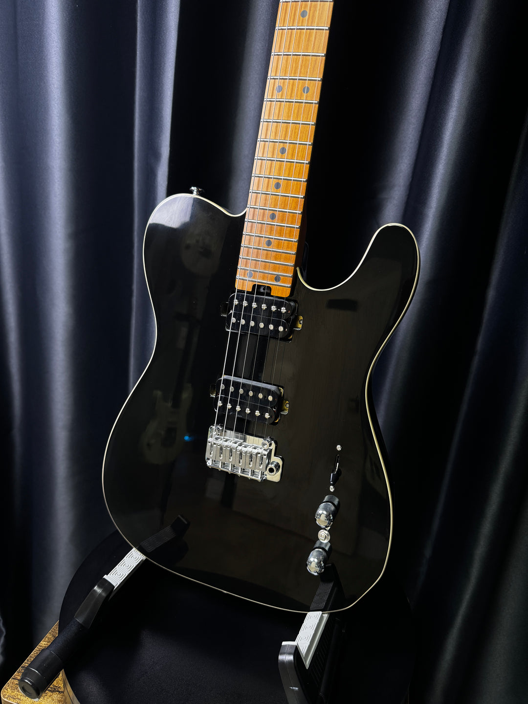 Electric Guitar Soloking MT-1 Modern HH 24 Pro In Black With 9 Sound Switch