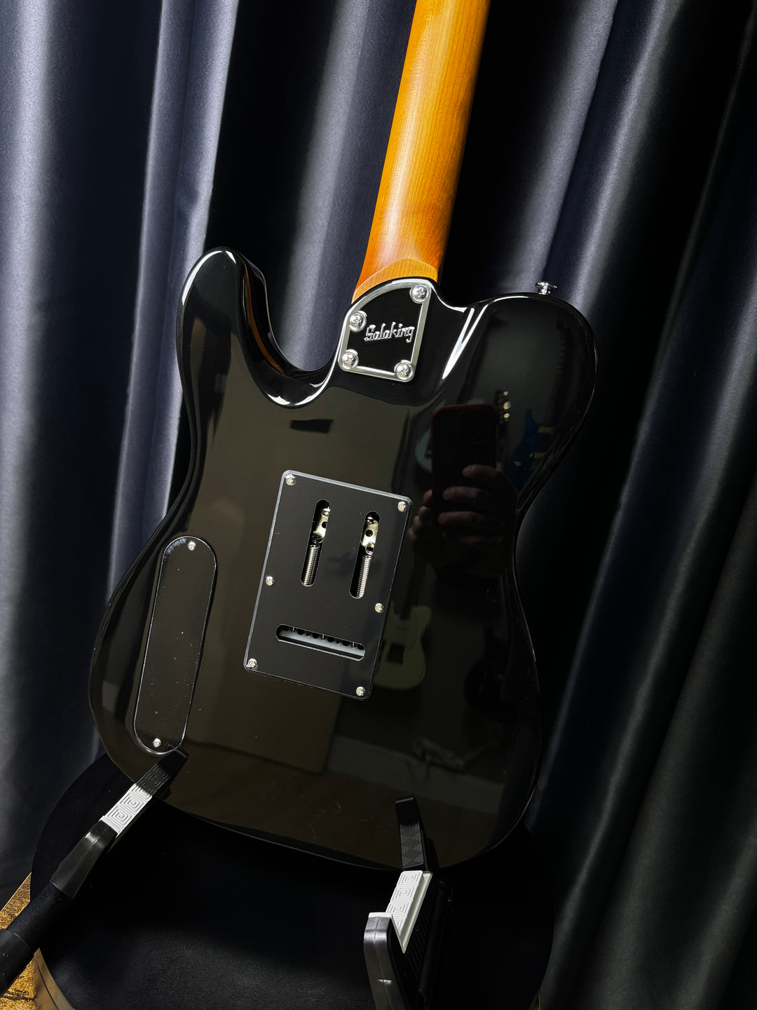 Electric Guitar Soloking MT-1 Modern HH 24 Pro In Black With 9 Sound Switch
