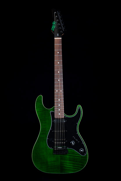 Electric Guitar Jet Guitars JS450 TGR R Transparent Green Free Setup