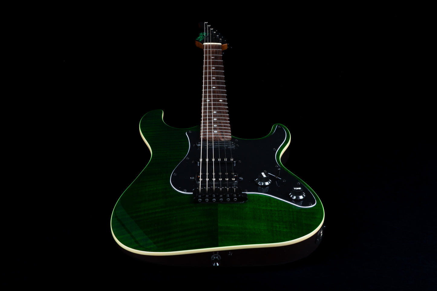 Electric Guitar Jet Guitars JS450 TGR R Transparent Green Free Setup