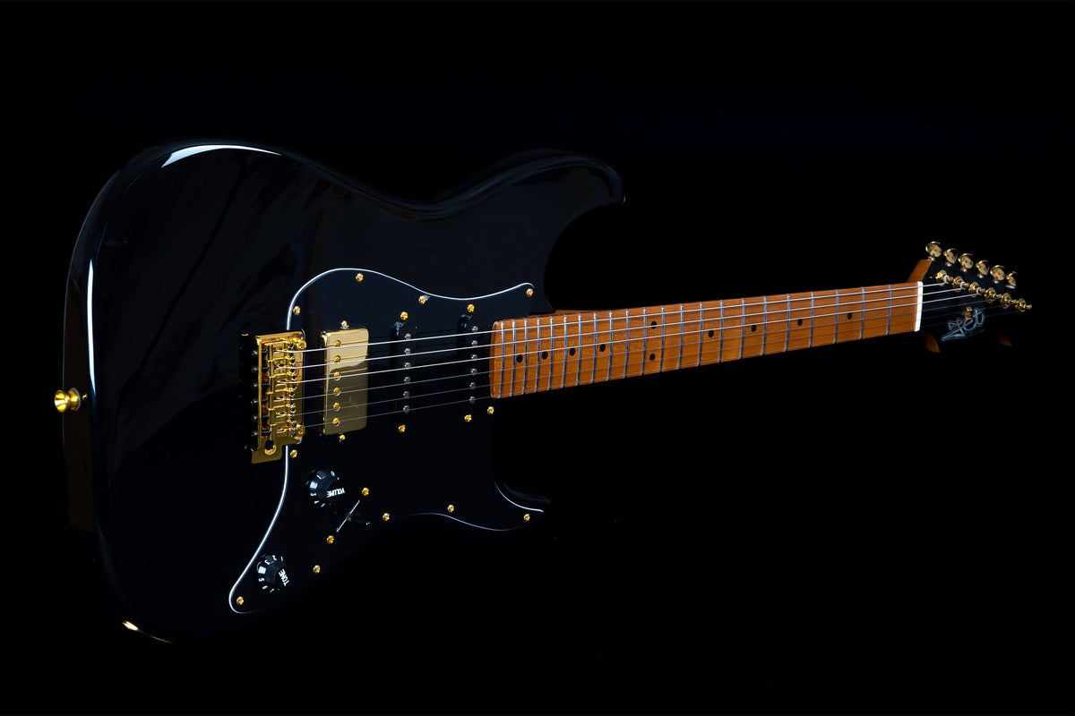 Electric Guitar Jet Guitars JS400 BKG Black Free Setup – Kairon Guitar ...