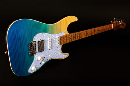 Electric Guitar Jet Guitars JS450 TBL Transparent Blue Free Setup