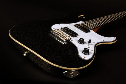 Electric Guitar Jet Guitars JS500 BLS Black Sparkle Free Setup