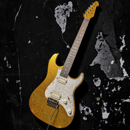 Electric Guitar Keipro Ks-Deluxe-Sparkle HH MGD Include Gig Bag