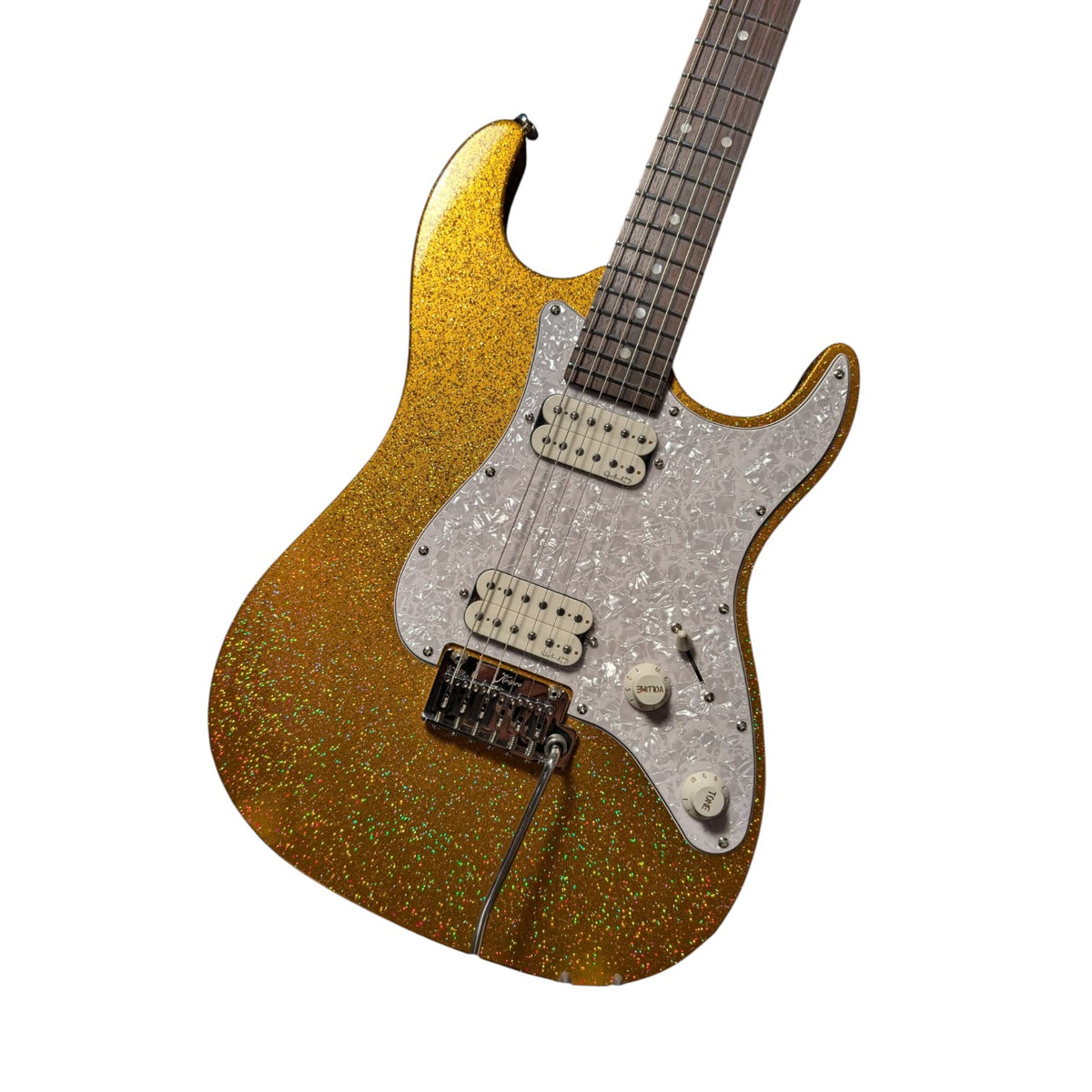 Electric Guitar Keipro Ks-Deluxe-Sparkle HH MGD Include Gig Bag