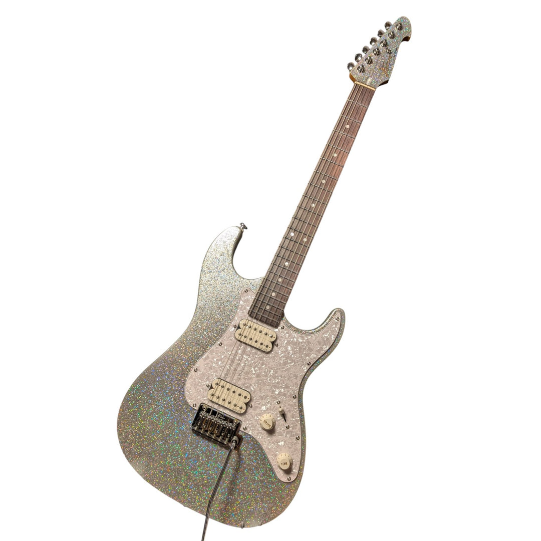Electric Guitar Keipro Ks-Deluxe-Sparkle HH MSV Include Gig Bag