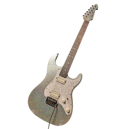 Electric Guitar Keipro Ks-Deluxe-Sparkle HH MSV Include Gig Bag