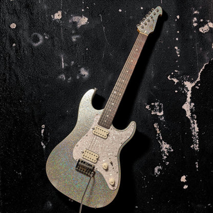 Electric Guitar Keipro Ks-Deluxe-Sparkle HH MSV Include Gig Bag