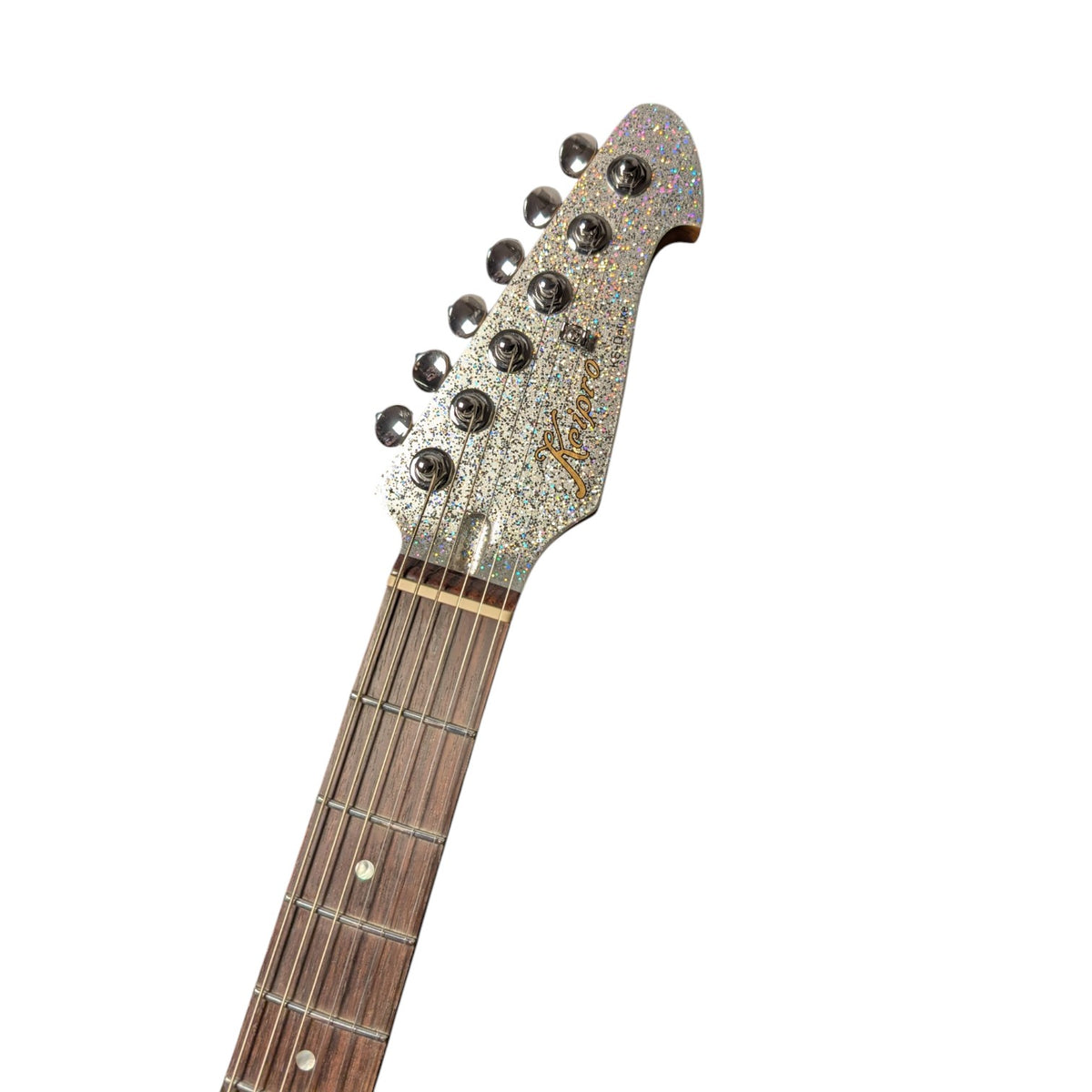 Electric Guitar Keipro Ks-Deluxe-Sparkle HH MSV Include Gig Bag