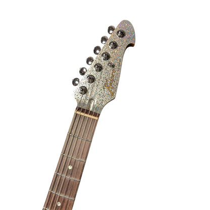 Electric Guitar Keipro Ks-Deluxe-Sparkle HH MSV Include Gig Bag