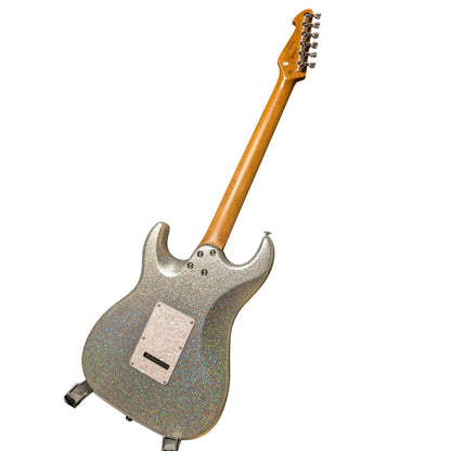 Electric Guitar Keipro Ks-Deluxe-Sparkle HH MSV Include Gig Bag