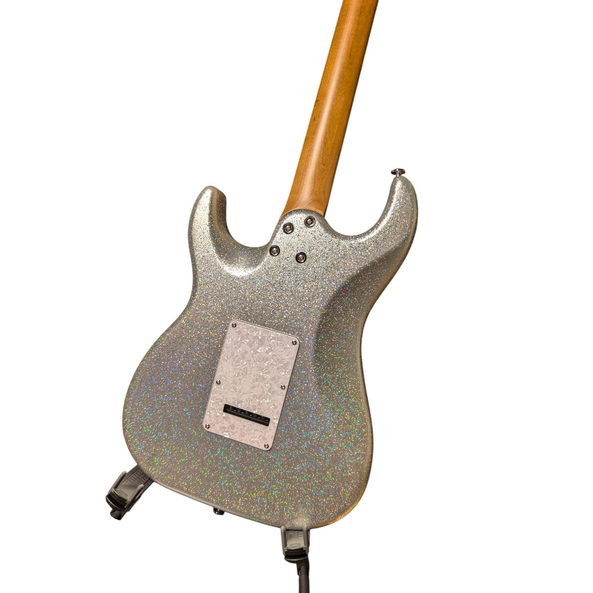 Electric Guitar Keipro Ks-Deluxe-Sparkle HH MSV Include Gig Bag