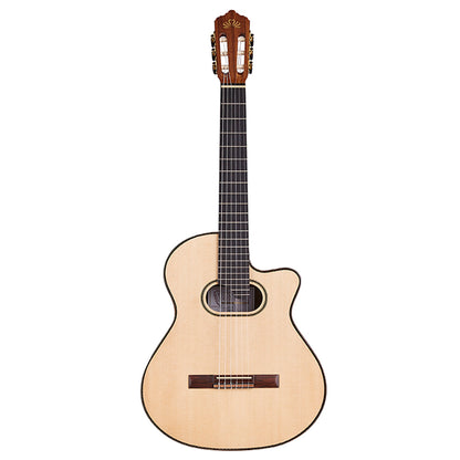 Argentine Tango La Alpujarra Model 100KFIX Classical Concert Guitar With Case And Fishman Prefix Plus T