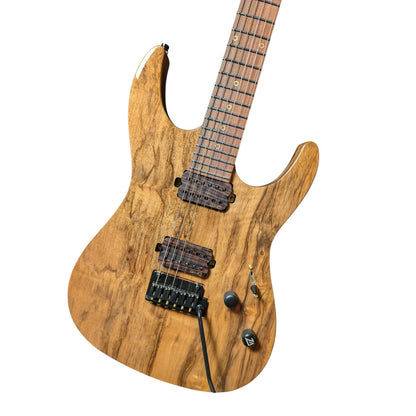Electric Guitar Keipro Modern Custom Black Limba H.H Include Gig Bag