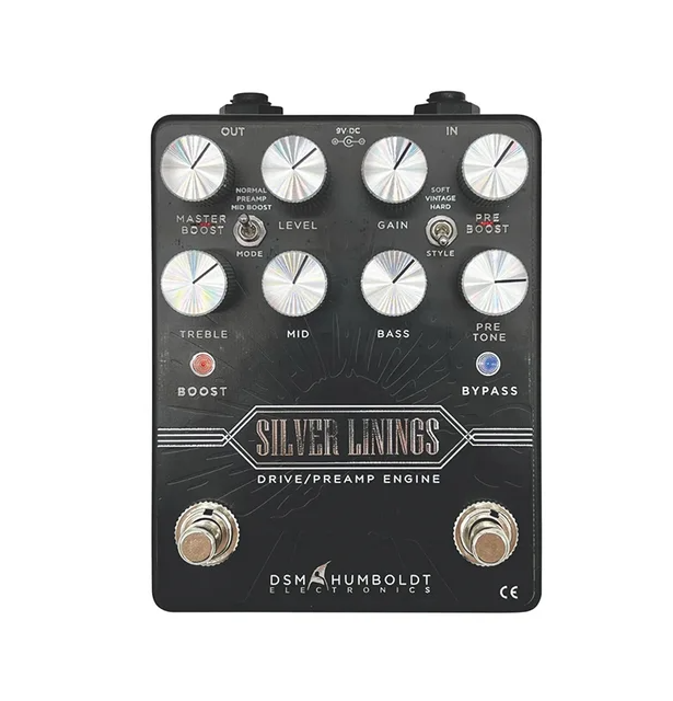 DSM &amp; Humboldt Electronics Silver Linings Drive/Preamp Guitar Pedal