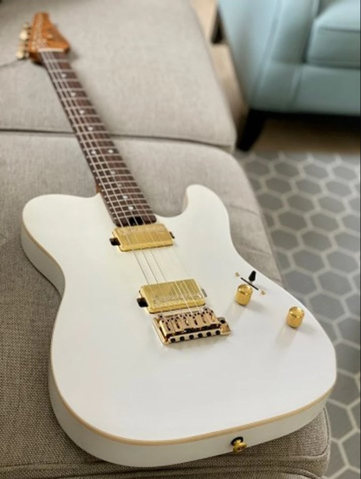Electric Guitar Soloking MT-1 Modern HH MKII In Pearl White Metallic With Gold Hardware