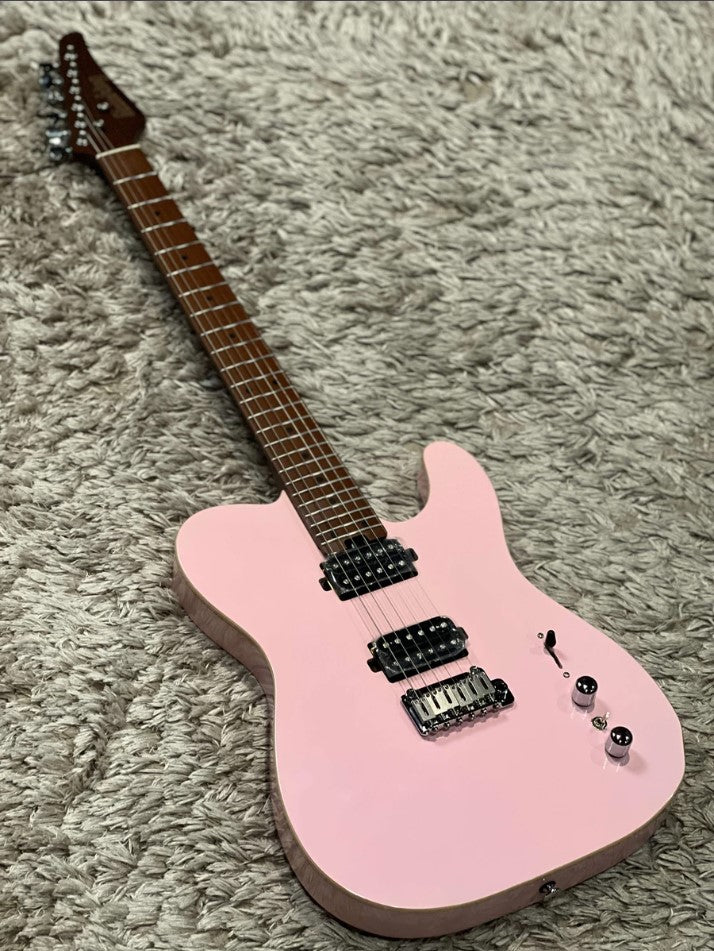 Electric Guitars Soloking MT-1 Modern HH 24 Pro In Shell Pink With 9 Sound Switch