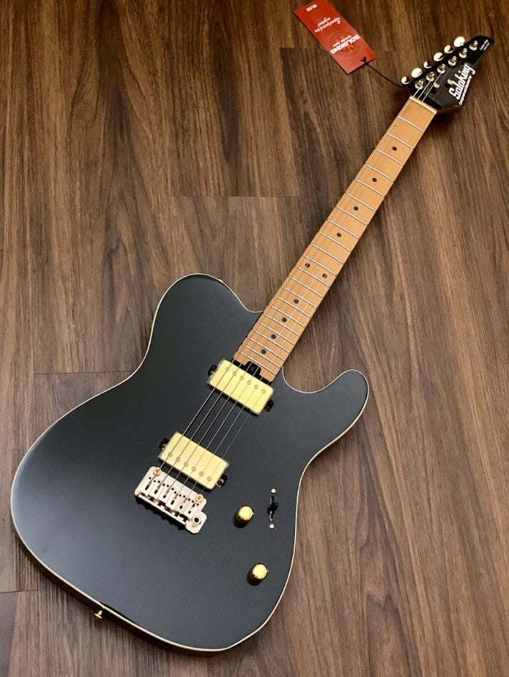 Electric Guitar Soloking MT-1 Modern HH MKII In Black Beauty With Roasted Neck And Gold Hardware