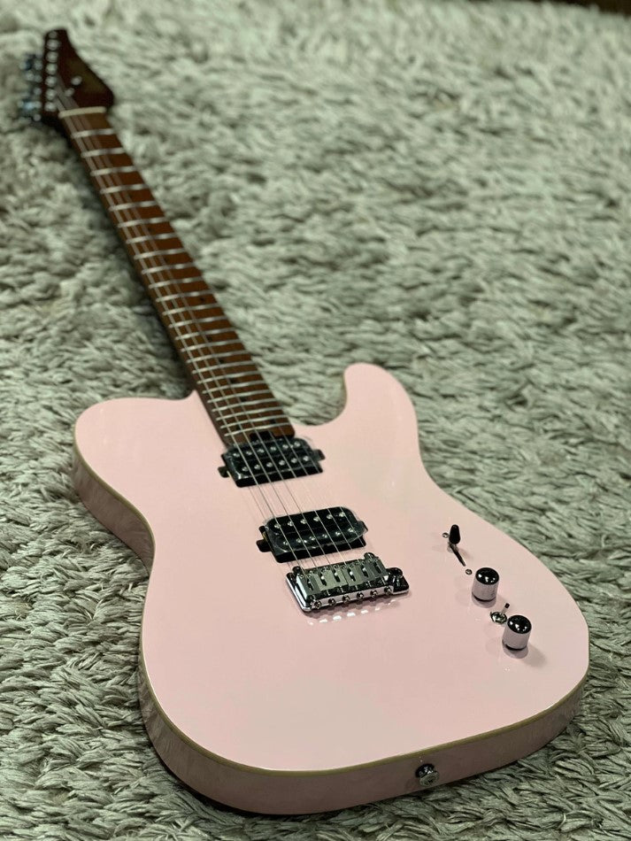 Electric Guitars Soloking MT-1 Modern HH 24 Pro In Shell Pink With 9 Sound Switch