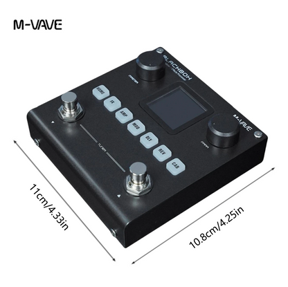 M-Vave Blackbox Multi-effects Rechargeable Pedal for Guitar or Bass