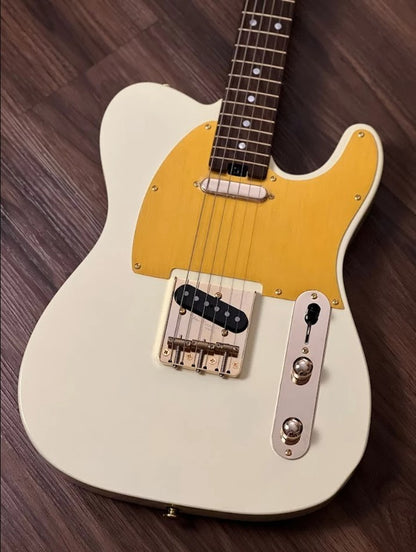 Electric Guitar Soloking MT-1G Elite In Vintage White With Gold Hardware Nafiri Special Run