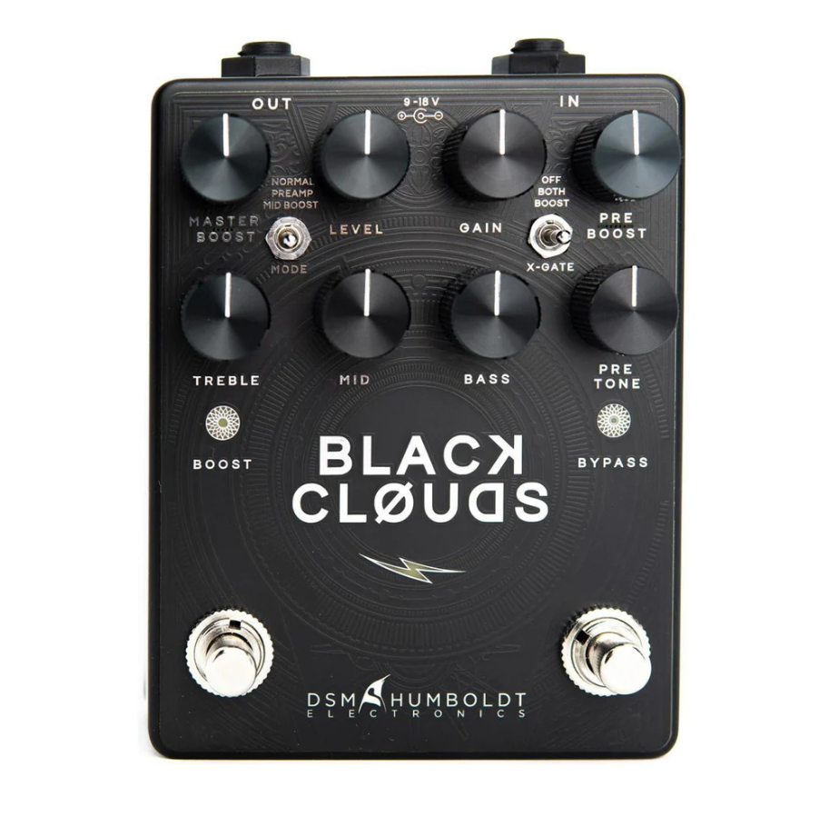 DSM &amp; Humboldt Electronics Black Clouds High-gain Distortion and Boost Pedal