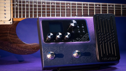 Valeton GP100 VT Bass and Guitar Simulation Cabinets Multi-Effects with Expression Pedal USB OTG Audio Interface (Violet)