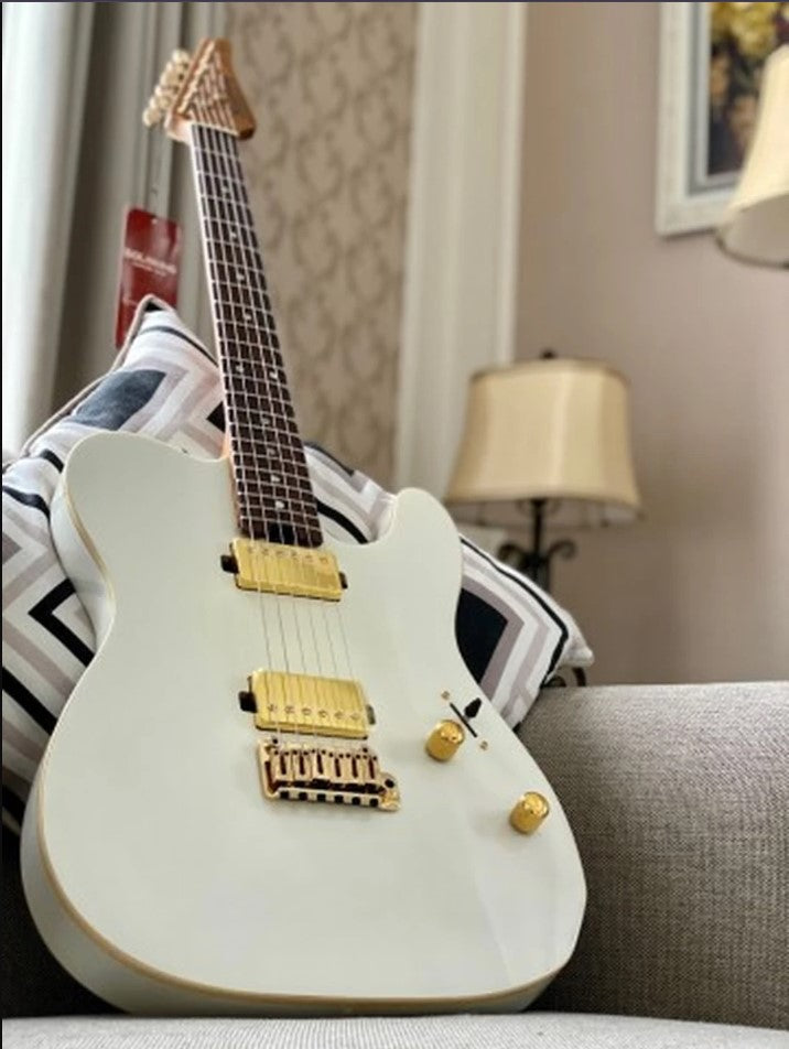 Electric Guitar Soloking MT-1 Modern HH MKII In Pearl White Metallic With Gold Hardware