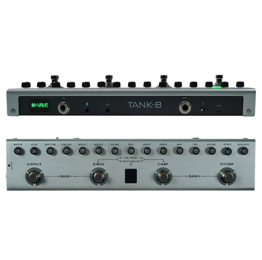 M-Vave Tank-B Bass Multi Effects Processor Rechargeable M-Vave Tank-B Bass Multi Effects Processor Rechargeable