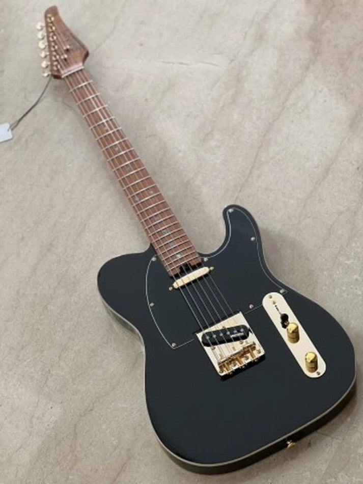 Electric Guitar Soloking MT-1G Fm MKII With Roasted Flame Maple Neck In Black Beauty Nafiri Special Run