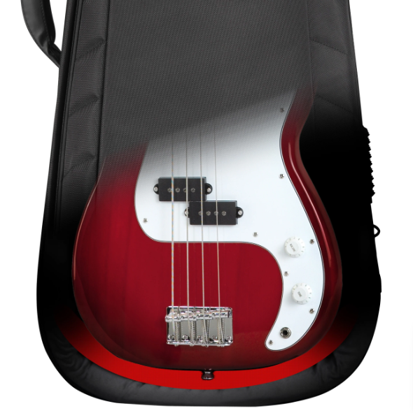 Music Area AA31 2EB BLK Dual Gig Bag For 2 Electric Bass