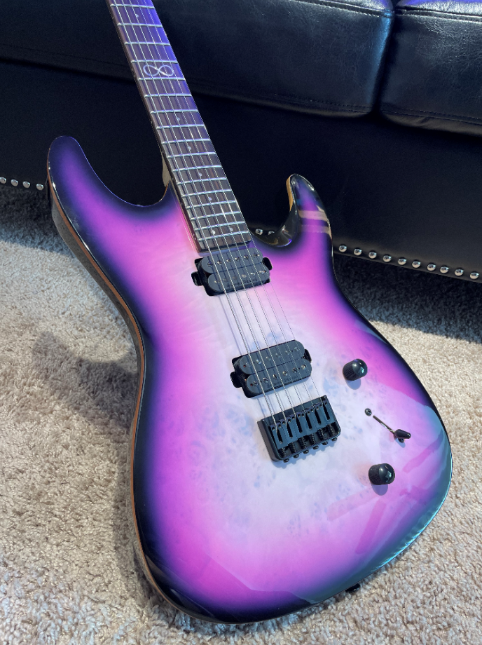 Electric Guitar Chapman ML1 Modern Baritone Lightning Storm Gloss Free Standard Setup USA Shipping