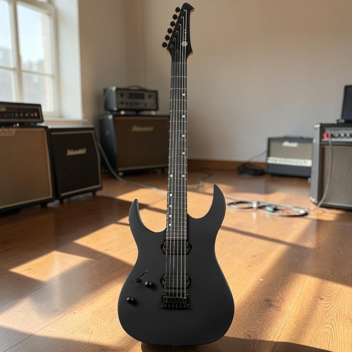 Electric Guitar Spira S-400 LH Mbk Black Satin Lefty Free Setup