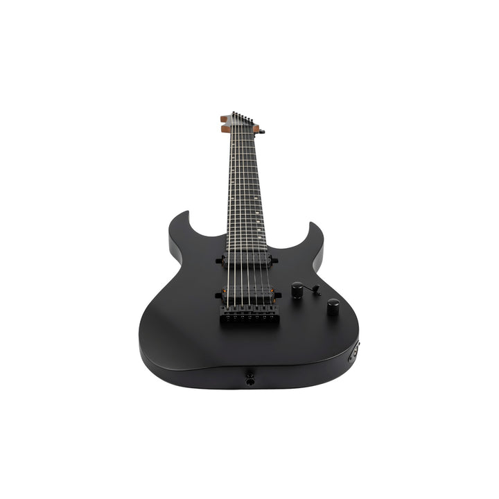 Electric Guitar Spira S-407 Mbk Black Satin 7 String Free Setup