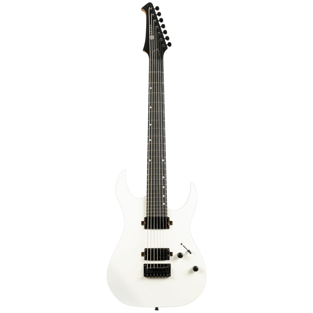Electric Guitar Spira S-407 Mwh White Satin 7 String Free Setup