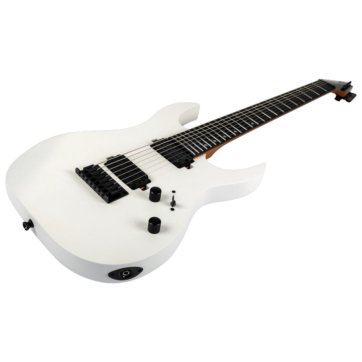 Electric Guitar Spira S-407 Mwh White Satin 7 String Free Setup