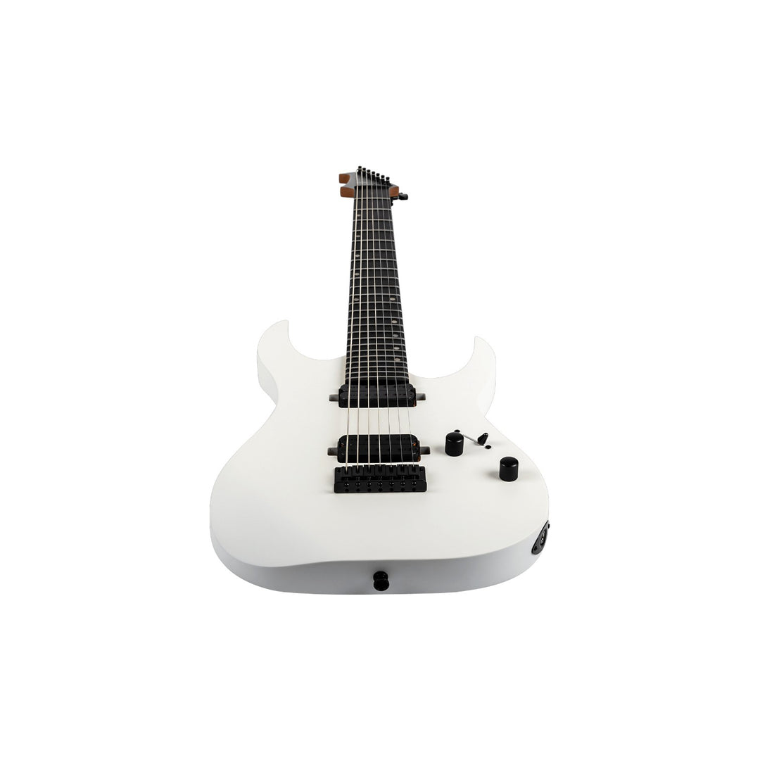 Electric Guitar Spira S-407 Mwh White Satin 7 String Free Setup