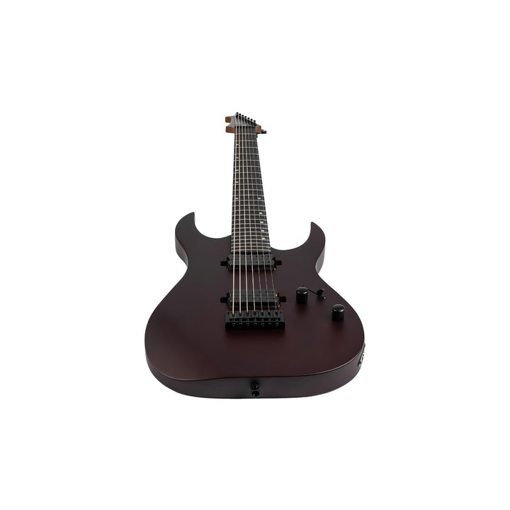Electric Guitar Spira S-407 Mwr Wine Red Satin 7 String Free Setup