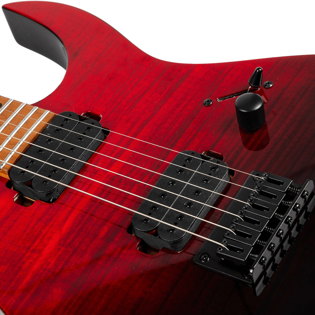 Electric Guitar Spira S-450 Trd Trans Red Gloss Free Setup