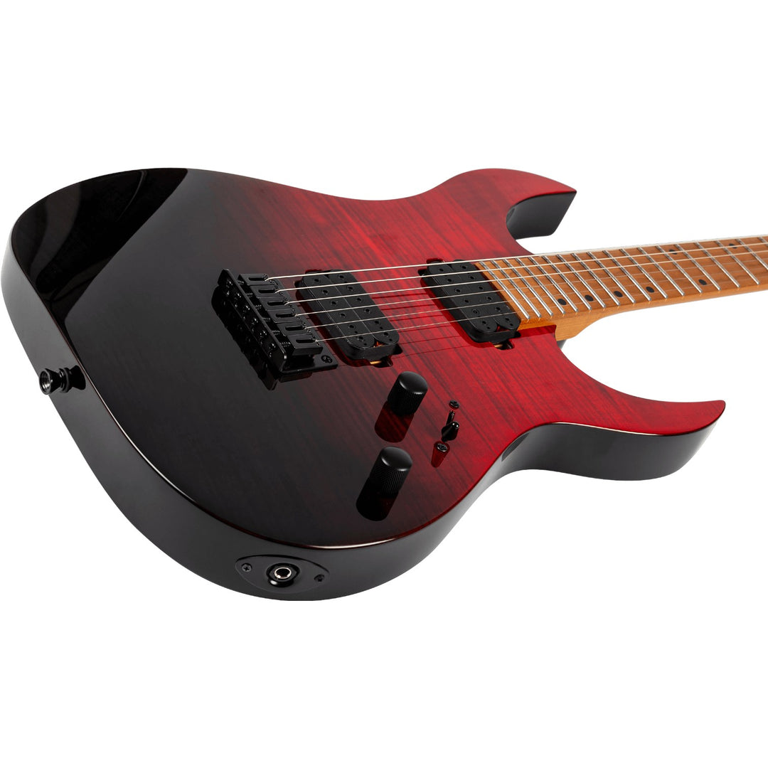 Electric Guitar Spira S-450 Trd Trans Red Gloss Free Setup
