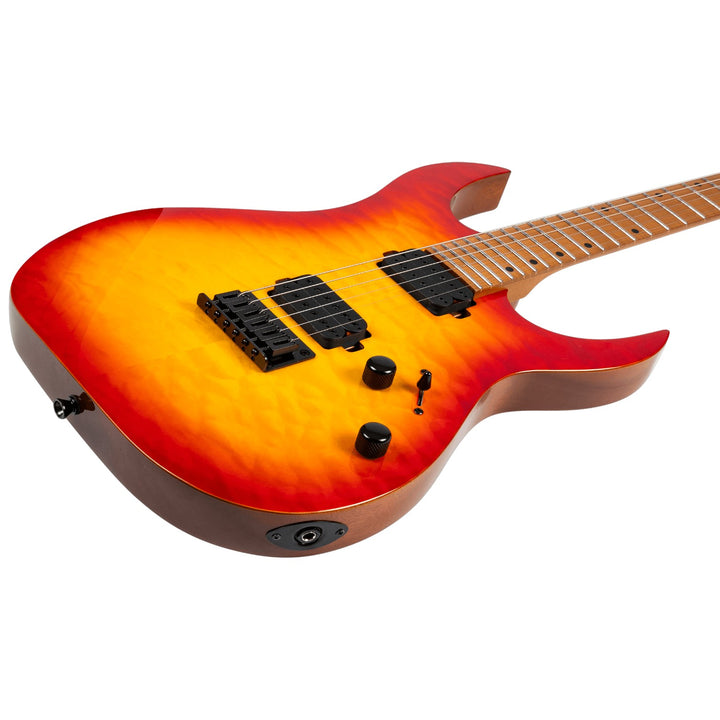Electric Guitar Spira S-500 Qfb Trans Fireburst Gloss Free Setup