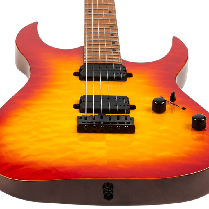 Electric Guitar Spira S-500 Qfb Trans Fireburst Gloss Free Setup