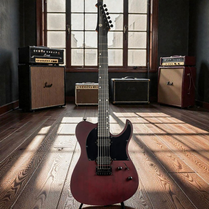 Electric Guitar Spira T-400 Mwr Wine Red Satin Free Setup