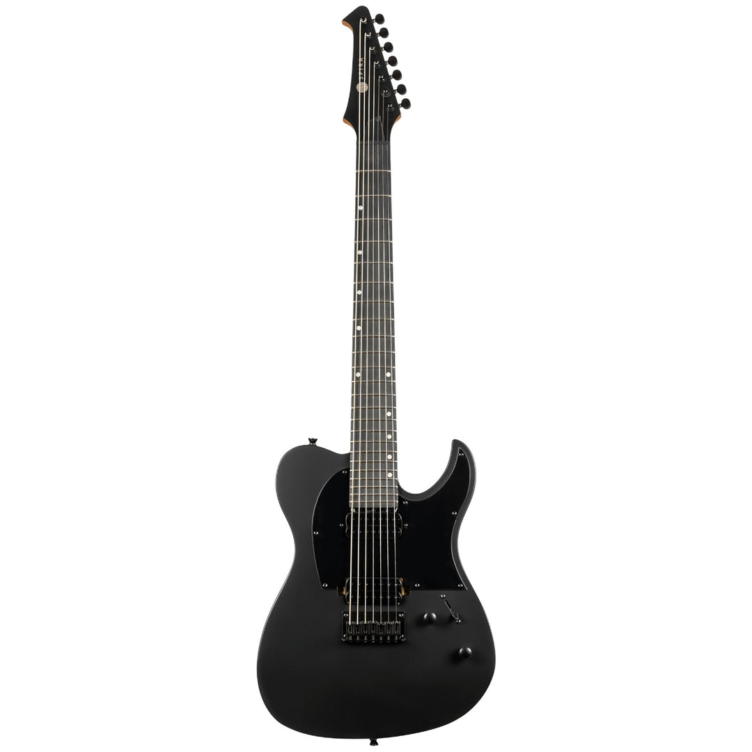 Electric Guitar Spira T-407 Mbk Black Satin 7 String Free Setup