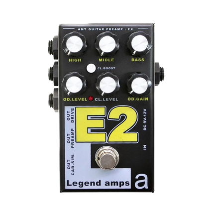AMT Electronics E2 Guitar Pedal Preamp Cab Sim Distortion ENGL