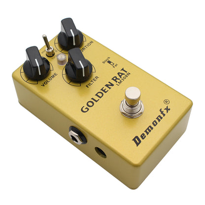 DemonFx Golden Rat Distortion Pro Co RAT Clone Pedal