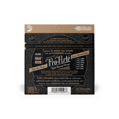 D’Addario EJ46 Nylon Classical Guitar Strings HARD TENSION