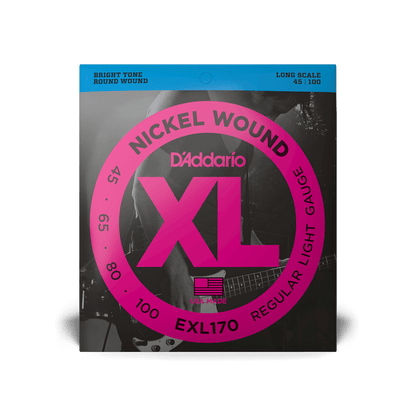 D’Addario EXL170 Regular Light Long Scale Bass Strings 45-100