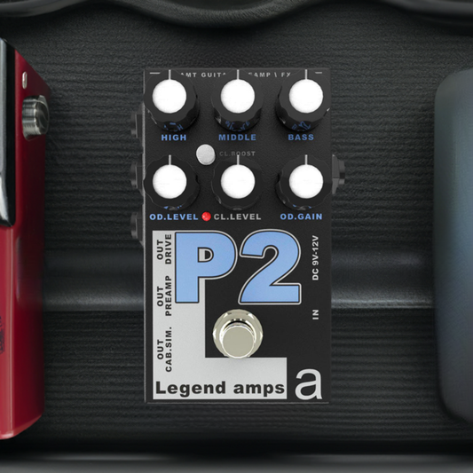 AMT Electronics P2 Guitar Pedal Preamp Cab Sim Distortion PEAVEY